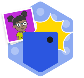 The Sharing Pictures badge, there are 3 stars to collect and 0 have been collected