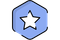 A white star badge